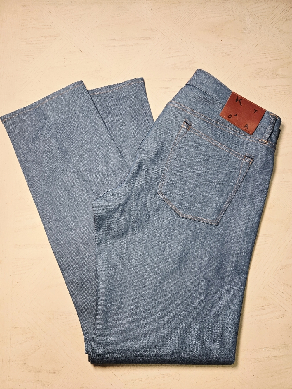 KATO' Hiroshi Kato Men's Jeans Size 38 Made in USA Comfort Stretch Denim Hammer